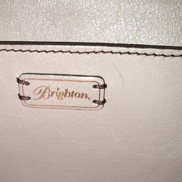 BRIGHTON FERRARA VELLA NOVA DOMED STUDDED BEECHWOOD CROSSBODY ORGANIZER BAG - Picture 15 of 16